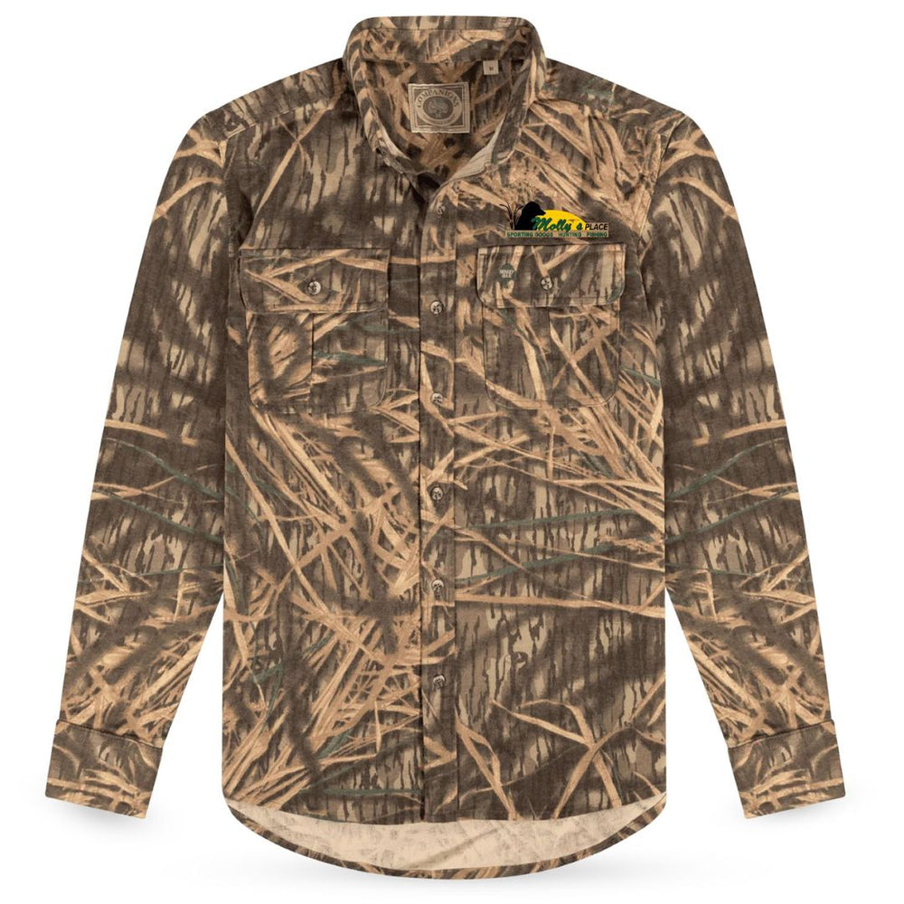 Adult Molly's Original Shadow Grass Long Sleeve Shammy Shirt - Original Shadow Grass