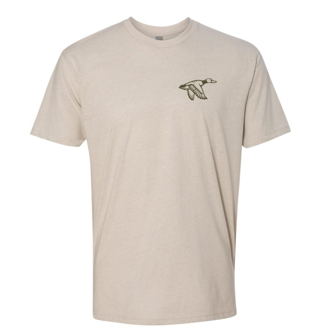 Adult Molly's Eastern Shore Greenhead Short Sleeve Tee - Sand