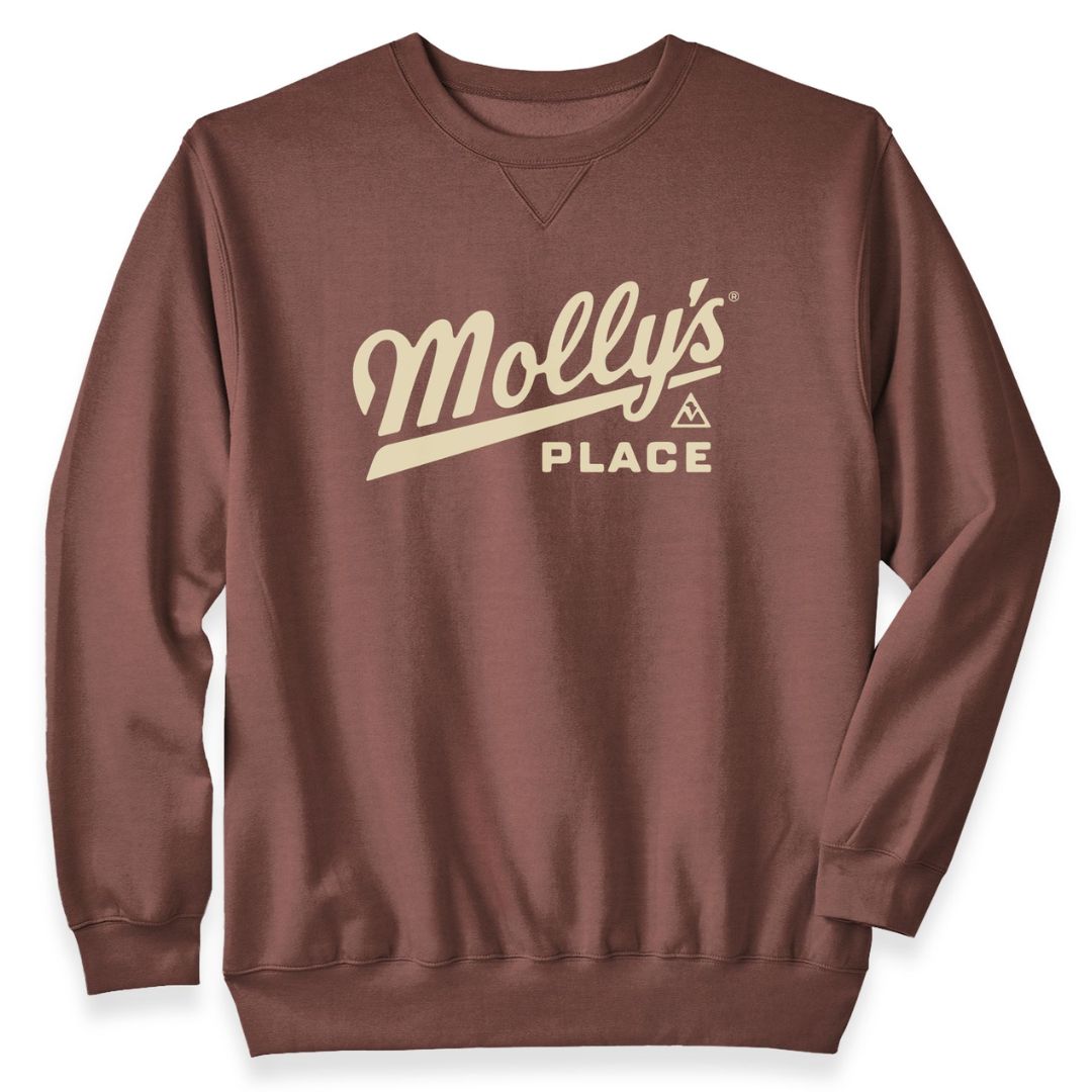 Adult Molly's Script 2 Crew Neck Sweater - Mauve