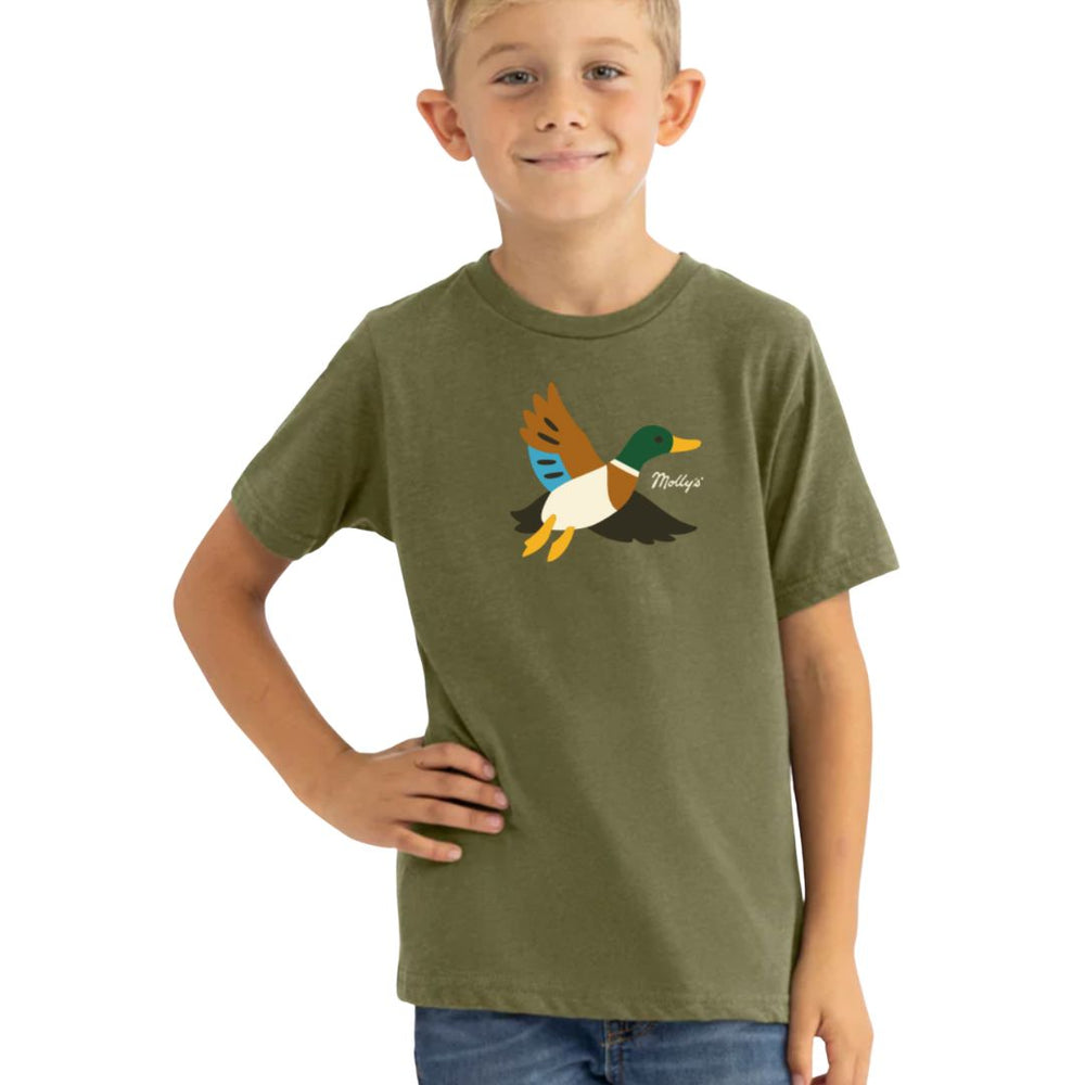 Youth Molly's Mini Mallard Tee Shirt - Military Green