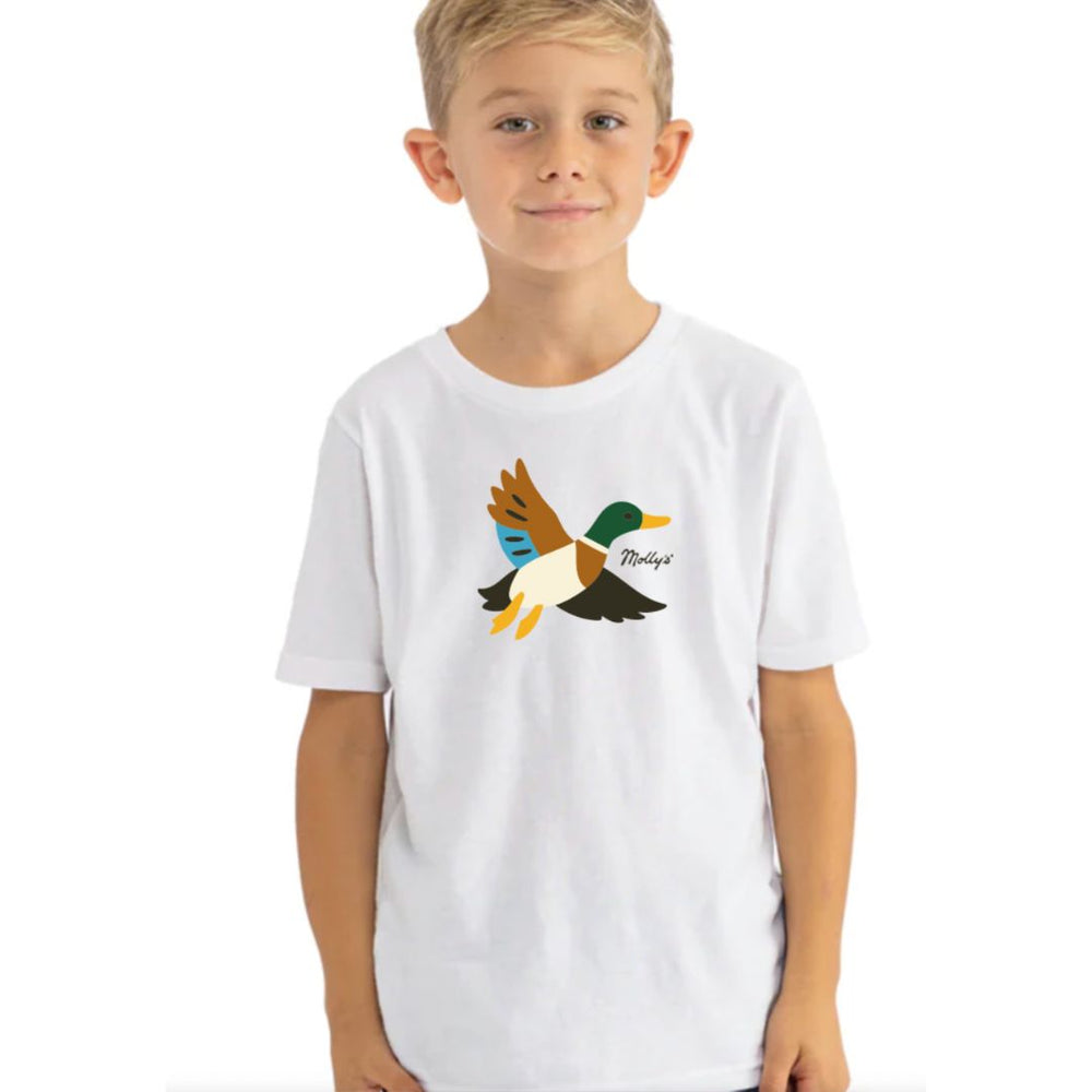 Youth Molly's Mini Mallard Tee Shirt - White