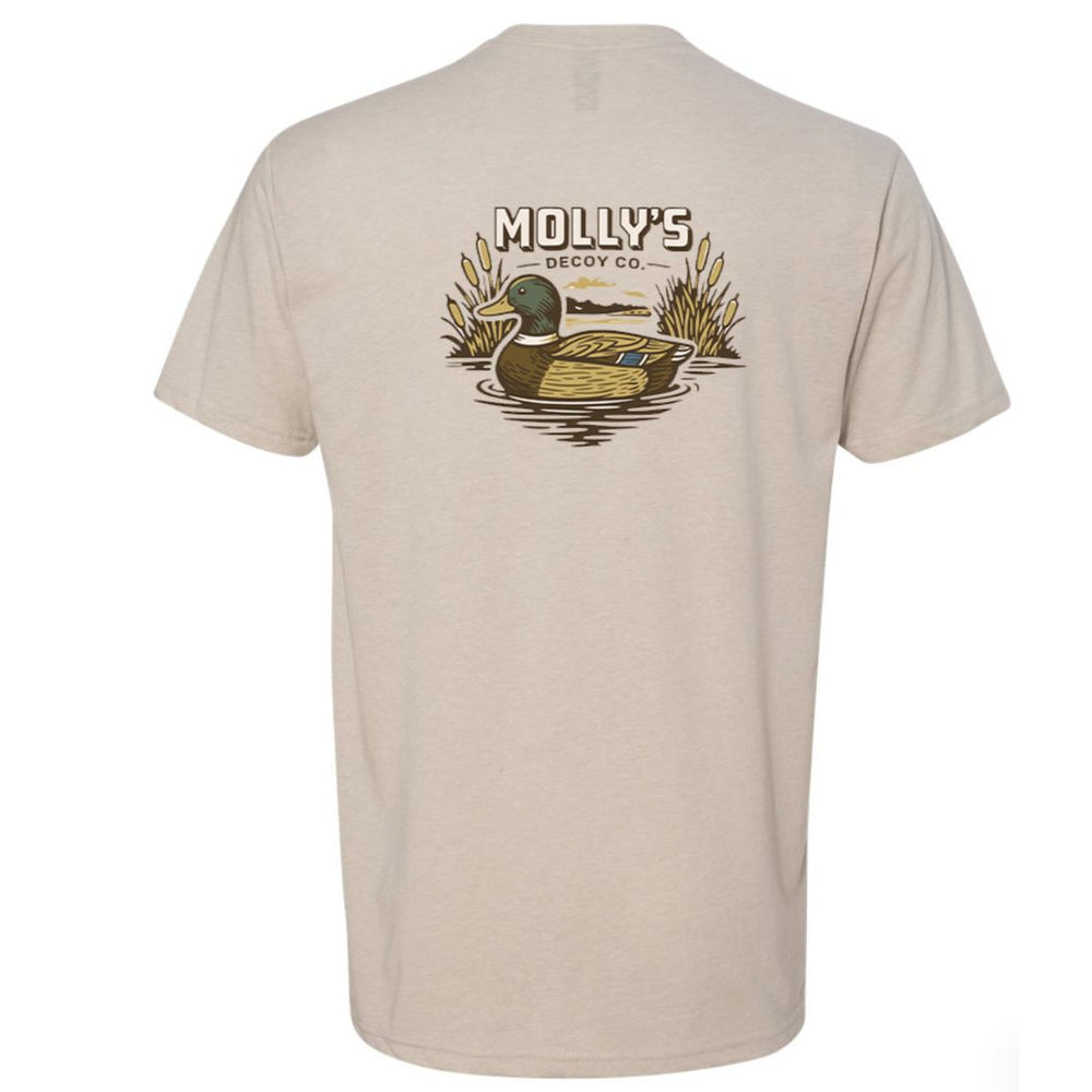 Men's Molly's Solo Decoy Co. Short Sleeve Tee Shirt - Sand