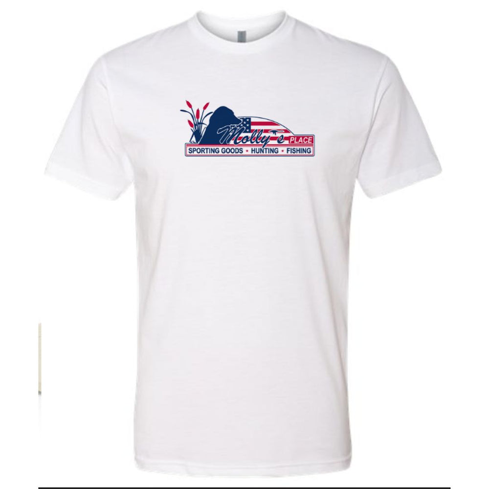 Men's Molly's Retro Short Sleeve Tee Shirt - White