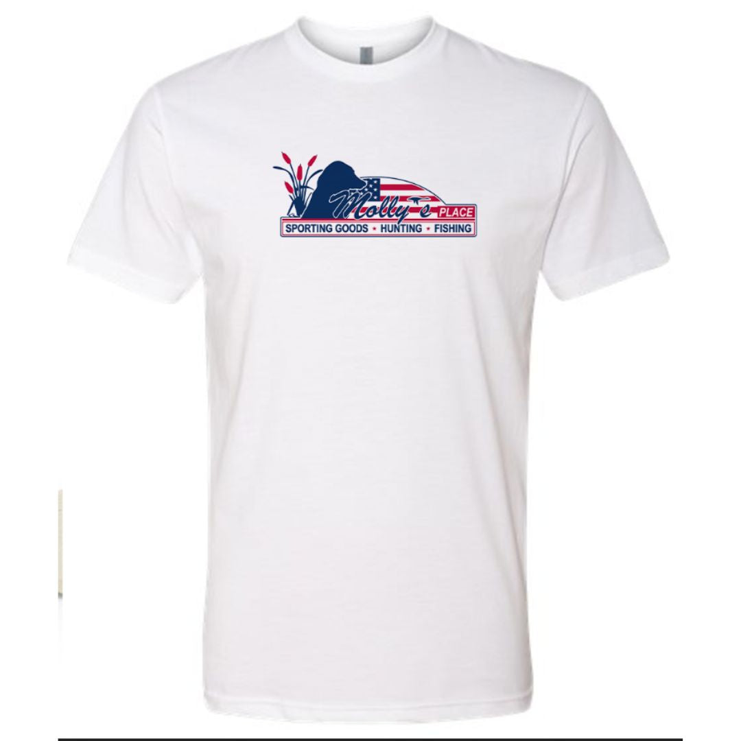 Men's Molly's Retro Short Sleeve Tee Shirt - White