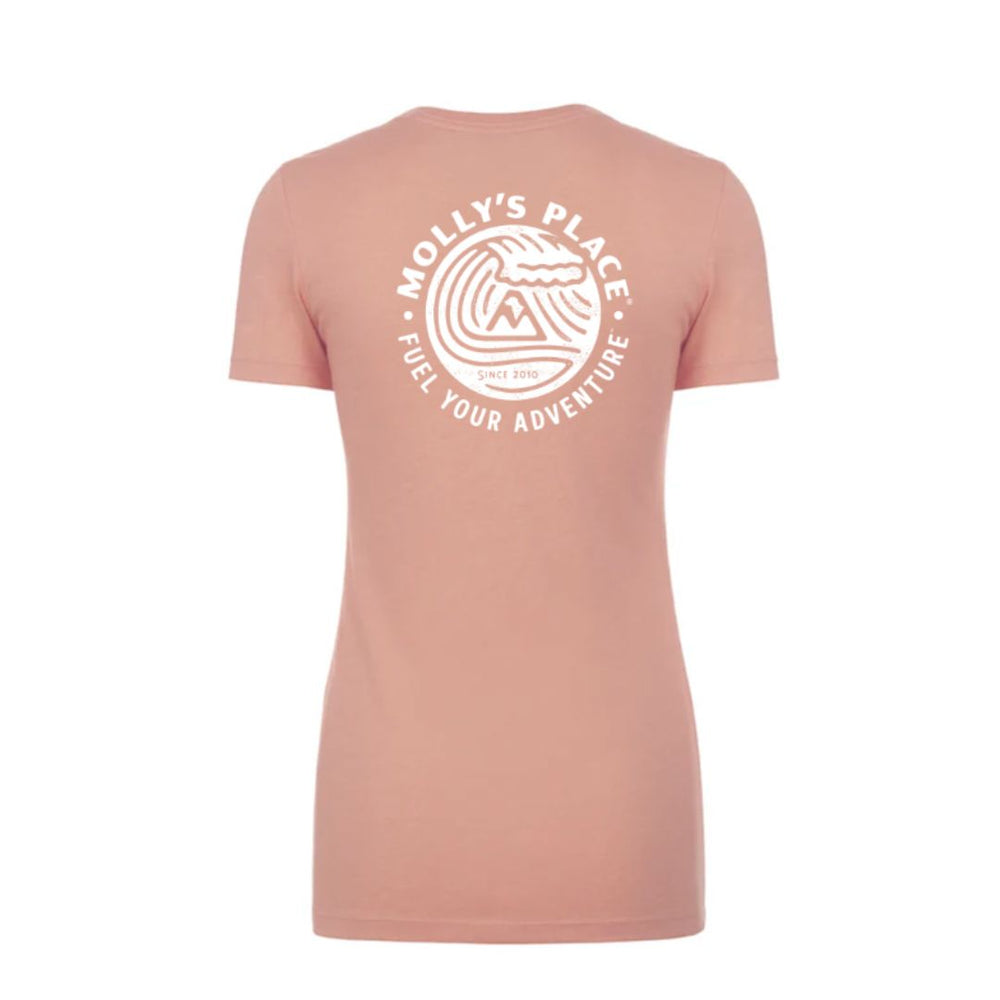 Women's Molly's Tide Short Sleeve Tee Shirt - Desert Pink