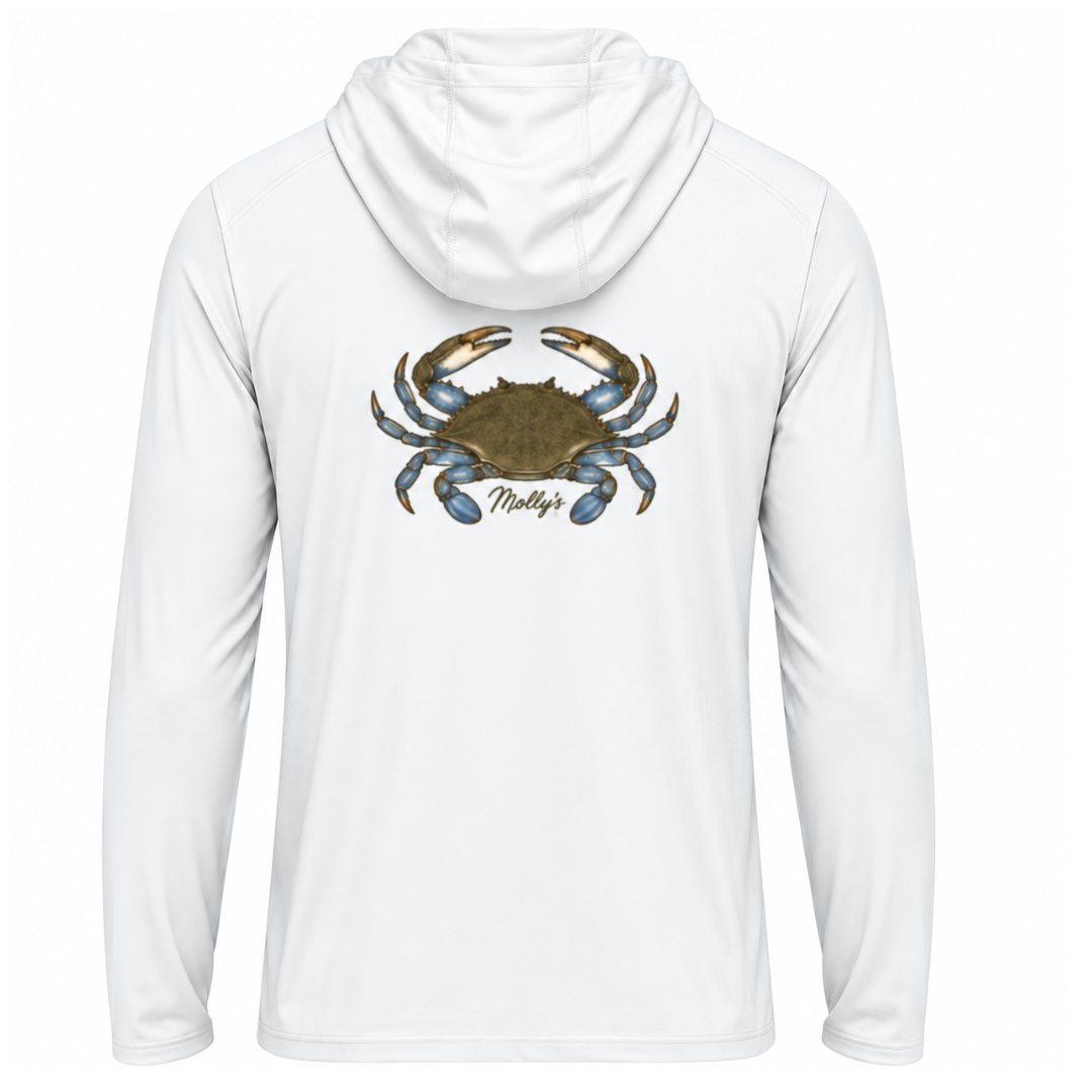 UPF Blue Crab Performance Hoodie