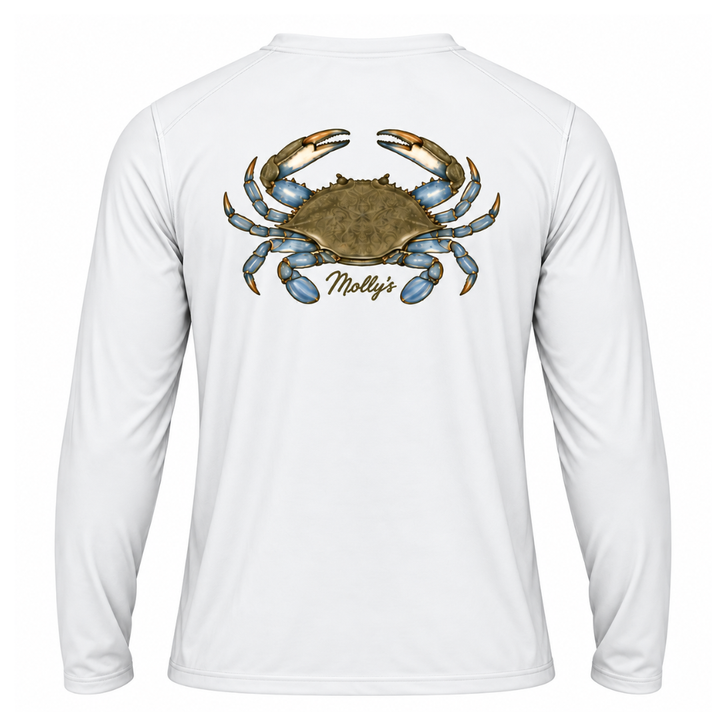 Blue Crab Performance Long Sleeve Shirt