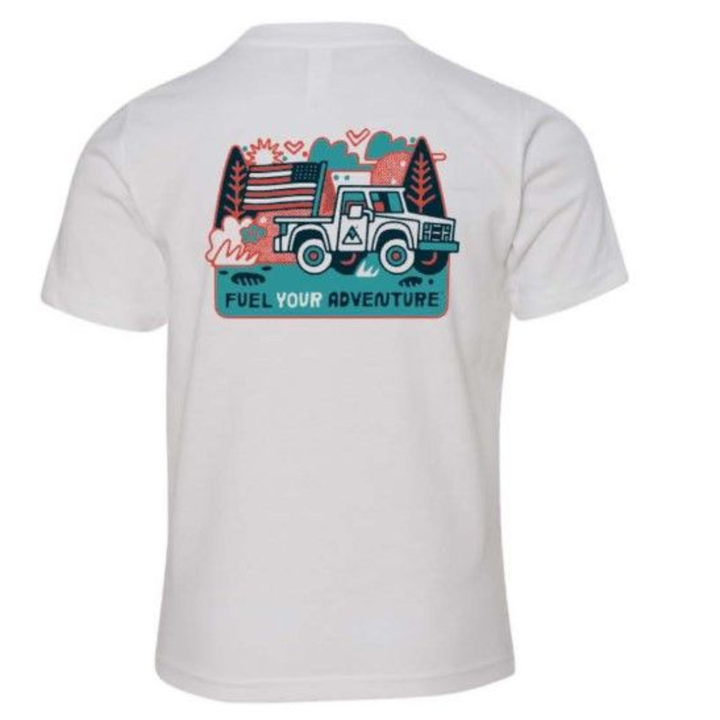 Illustrated Patriot Truck Short Sleeve Tee -Youth