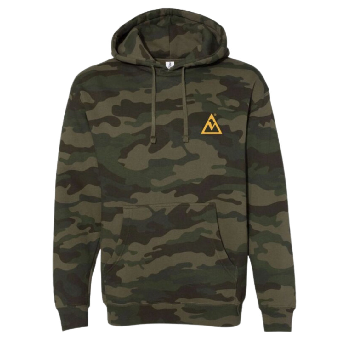 Stamp on Military Camo Hoodie