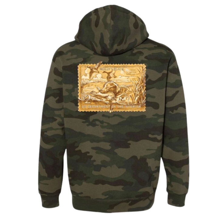 Stamp on Military Camo Hoodie